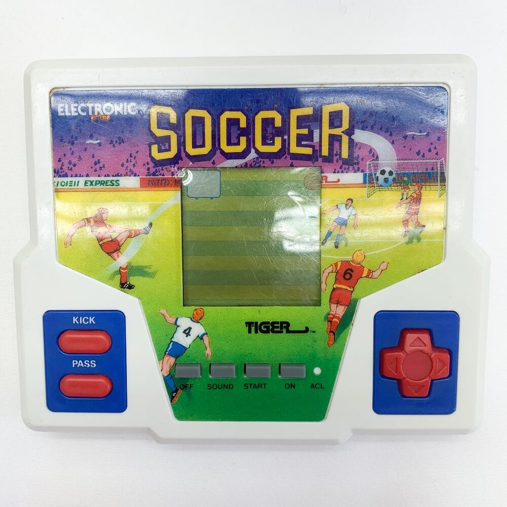 Tiger 1987 Electronic Battery Operated Handheld Soccer Game WORKING